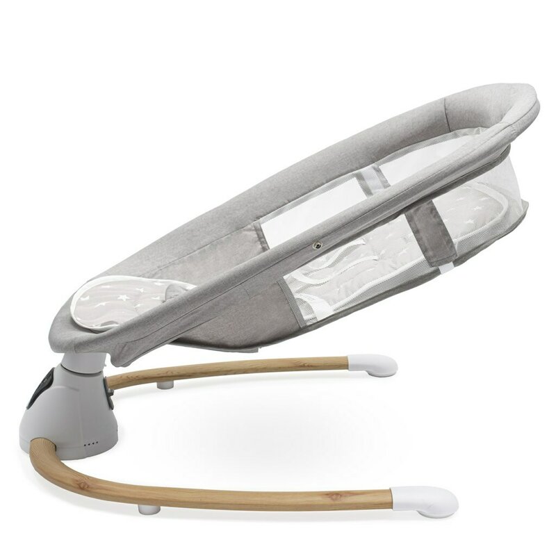 Sezlong balansoar New Baby Smart, Gri, 0 luni+ - imagine 5
