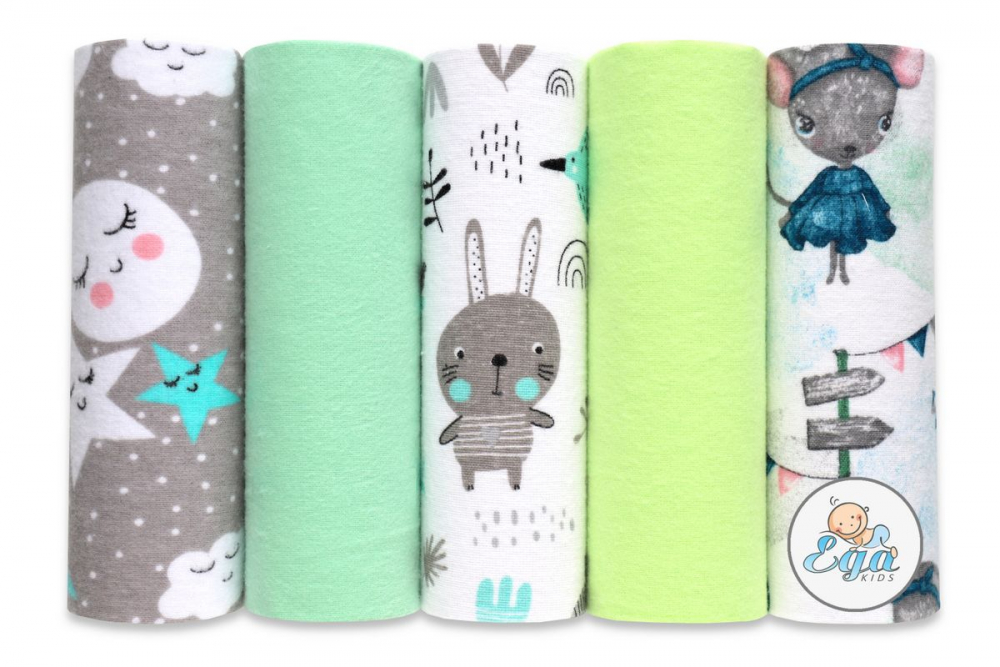 Set 5 scutece finet Egakids 70x80 cm - imagine 2