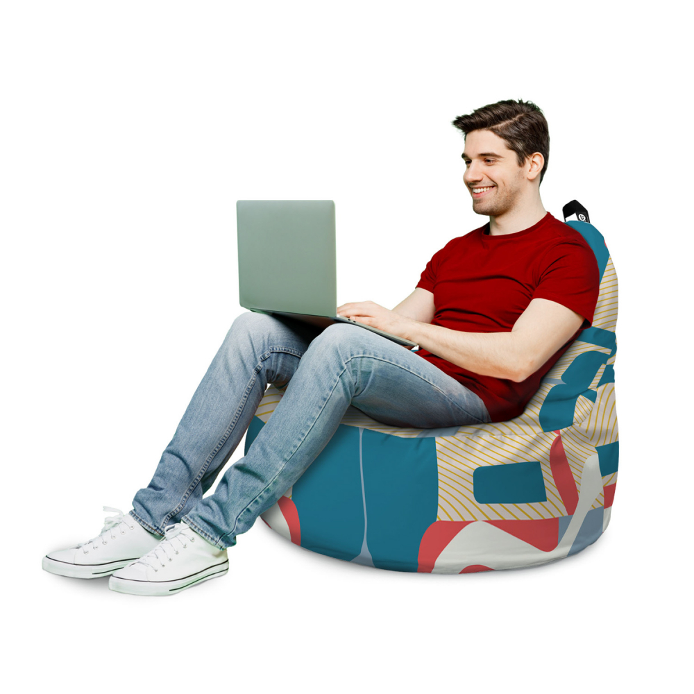 Fotoliu Puf Updeco Big Chill Albastru - imagine 3