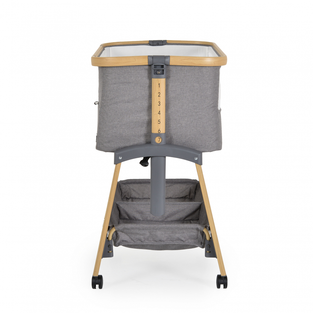 Pătuț Co-Sleeper Cangaroo Amo Gri Light - imagine 6