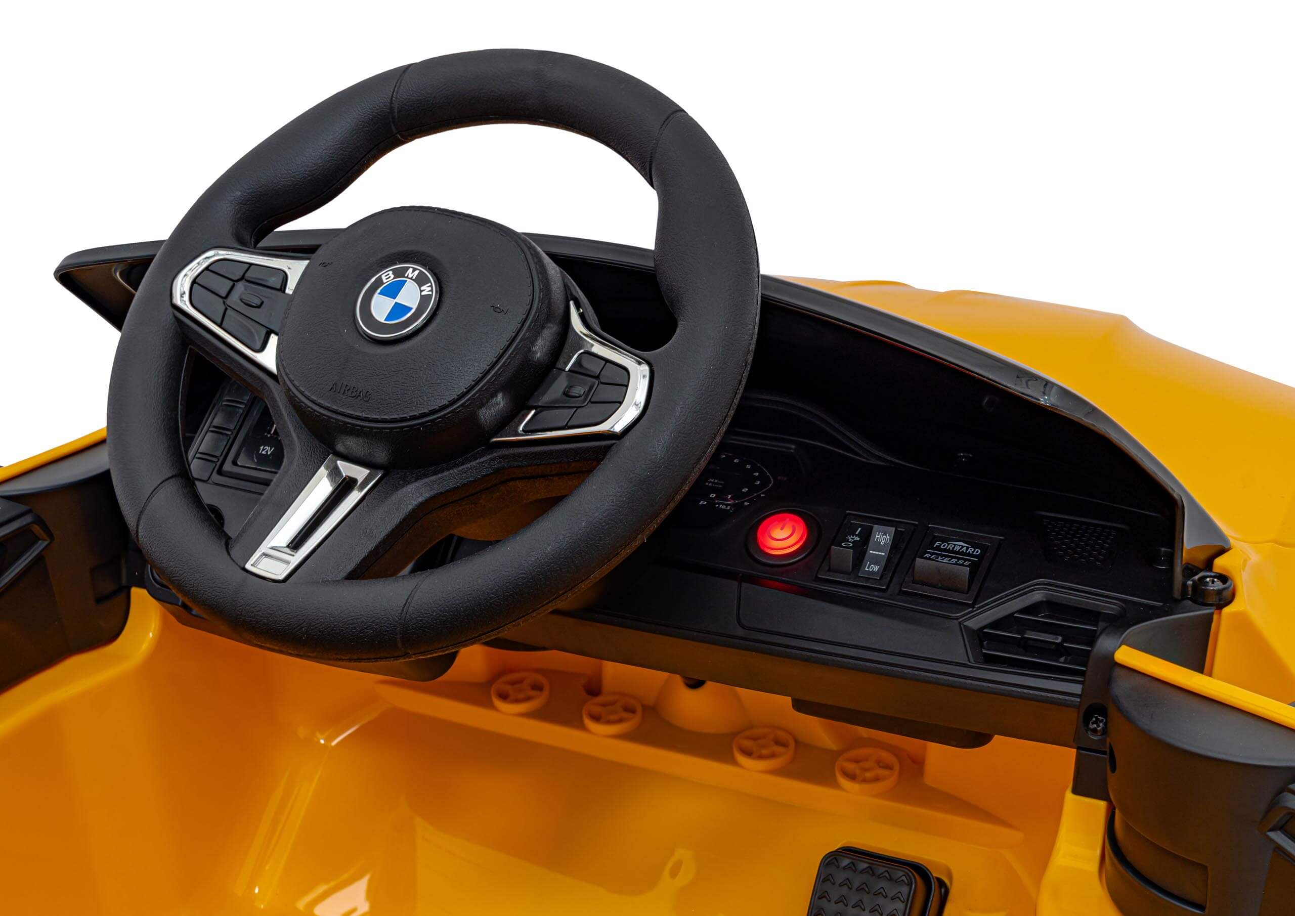 Masinuta BMW M4 Competition 12V Galben - imagine 6