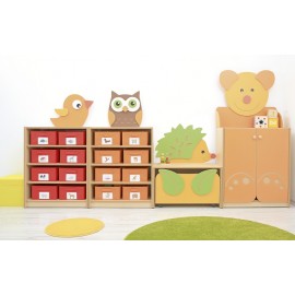 Dulap Copii Moje Bambino Pasare, 3 Rafturi Depozitare - imagine 6