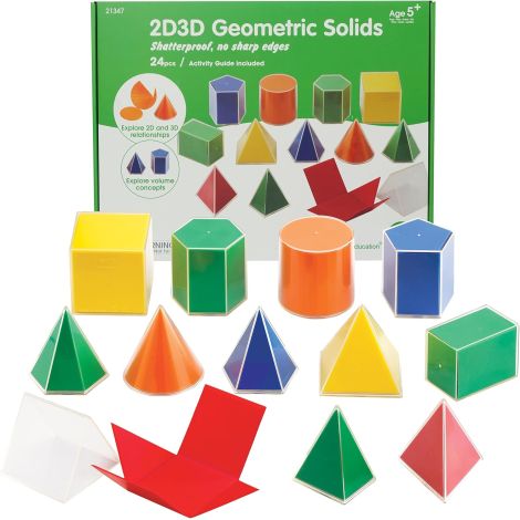 EDX Education Set 12 Corpuri Geometrice Pliabile