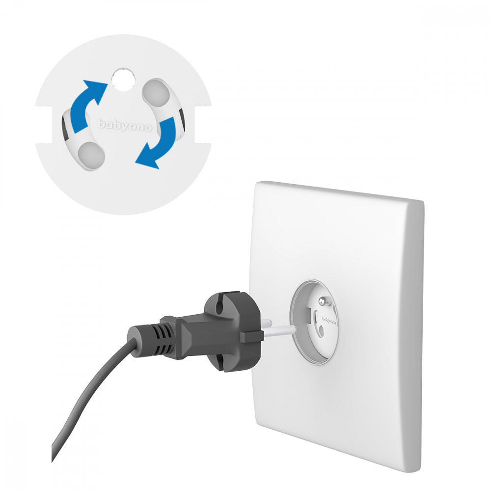 Babyono Protectie Priza Rotativa 10buc - imagine 6