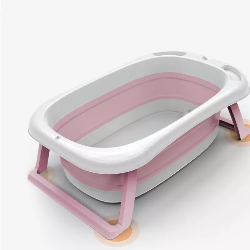 Cădiță Pliabilă cu Hamac Nicekids Pink - imagine 4