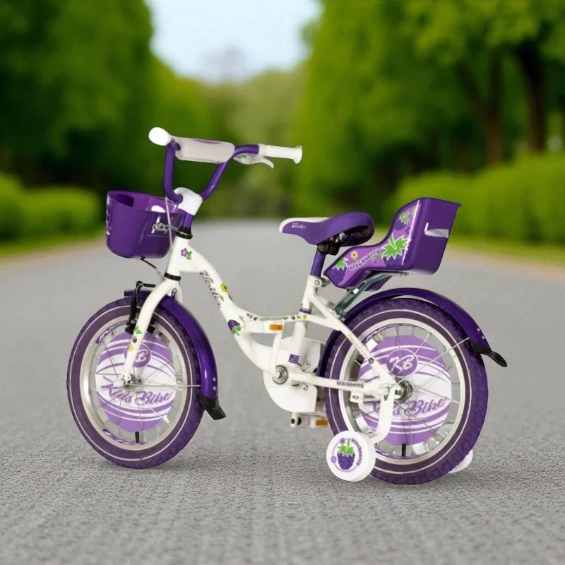 Bicicleta Visitor Mov 16" Copii + Accesorii - imagine 4