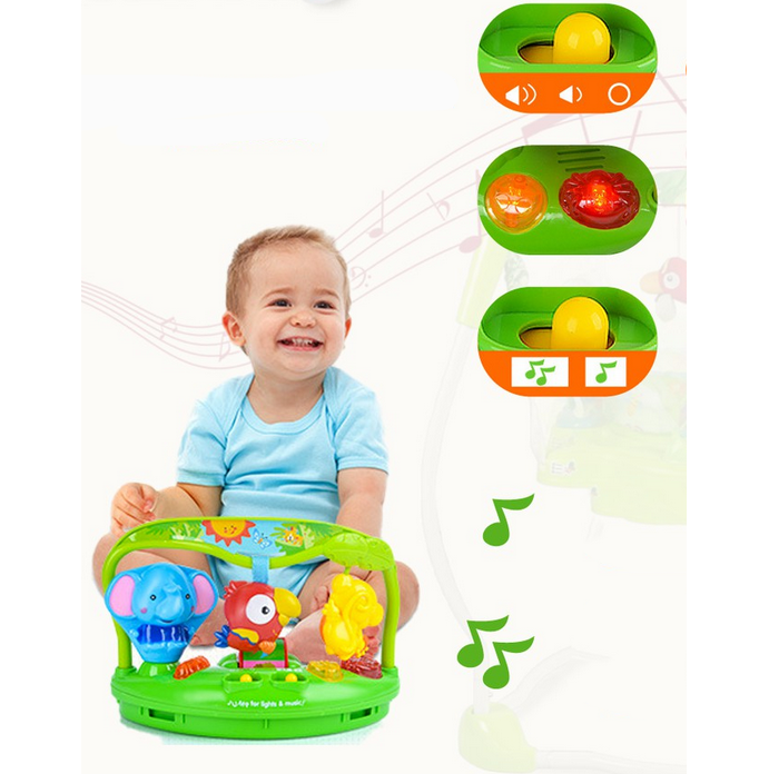 Jumper MalPlay Blue cu lumini și scaun rotativ - imagine 9