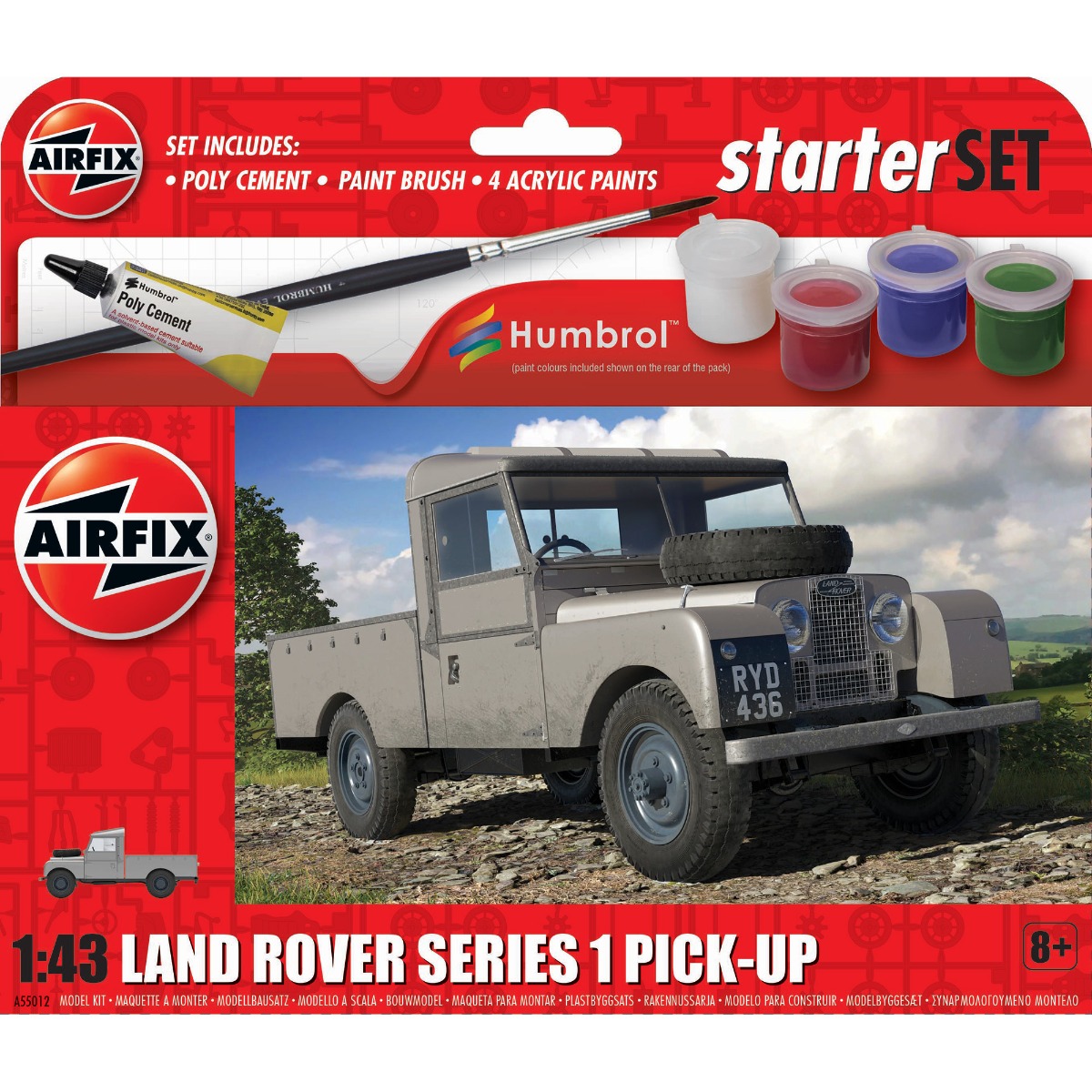 Airfix Starter Set Land Rover 1 - Kit Constructie