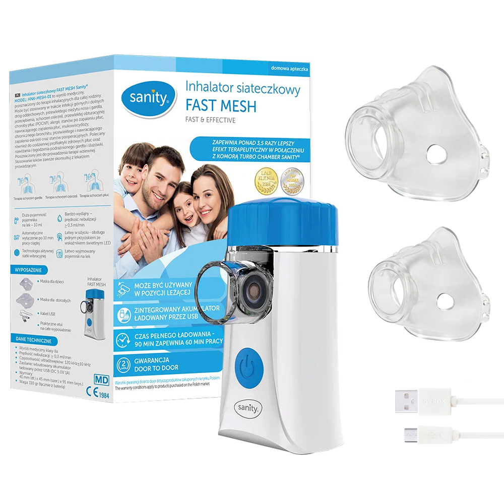Aparat Aerosoli Sanity Fast Mesh Portabil - imagine 6