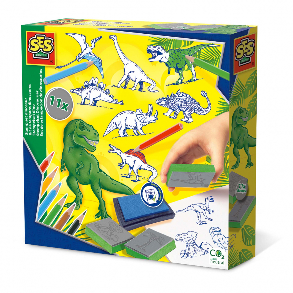 Kit Stampile Dinozauri Ses Creative | Set Creativ Copii