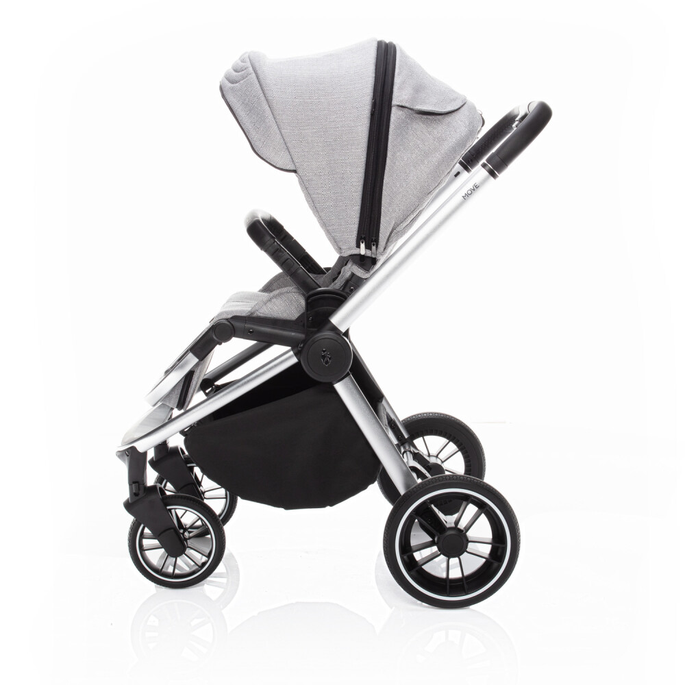 Carucior Zopa Move Silver Grey, Reversibil și Pliabil - imagine 5