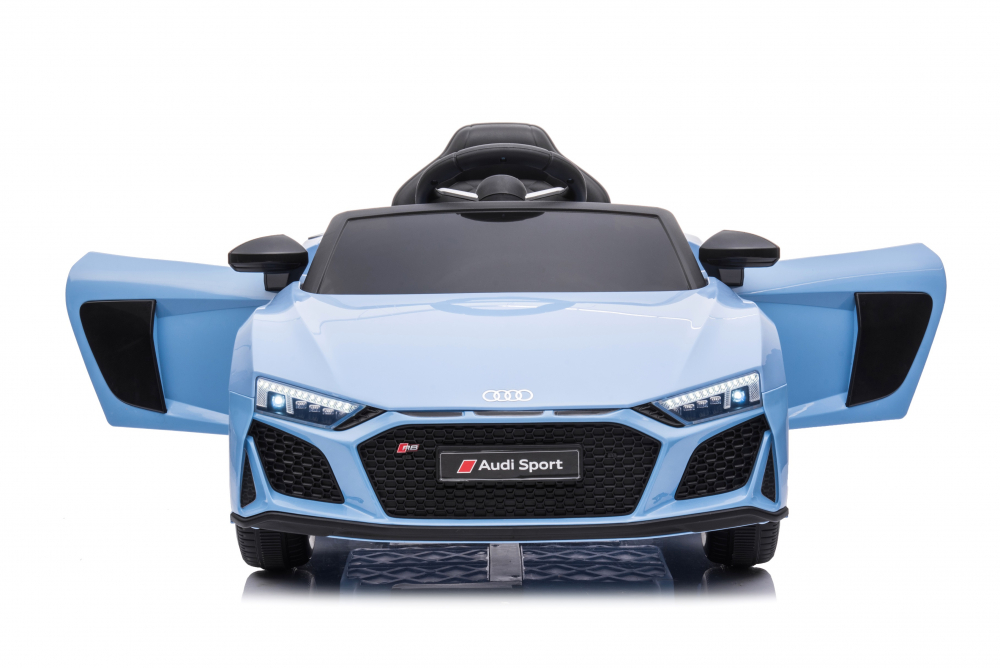 Masinuta Electrica Audi R8 Copii 12V Blue-Grey - imagine 3
