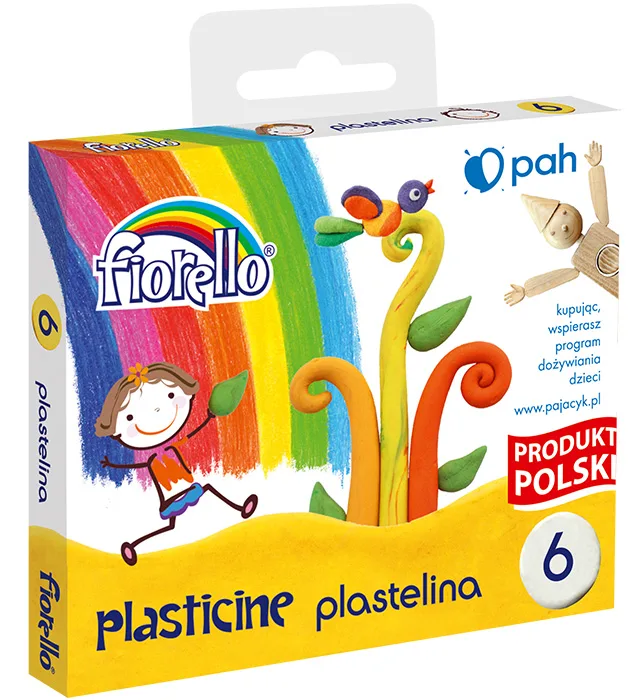 Plastilina Fiorello 6 culori | Modelare Ușoară
