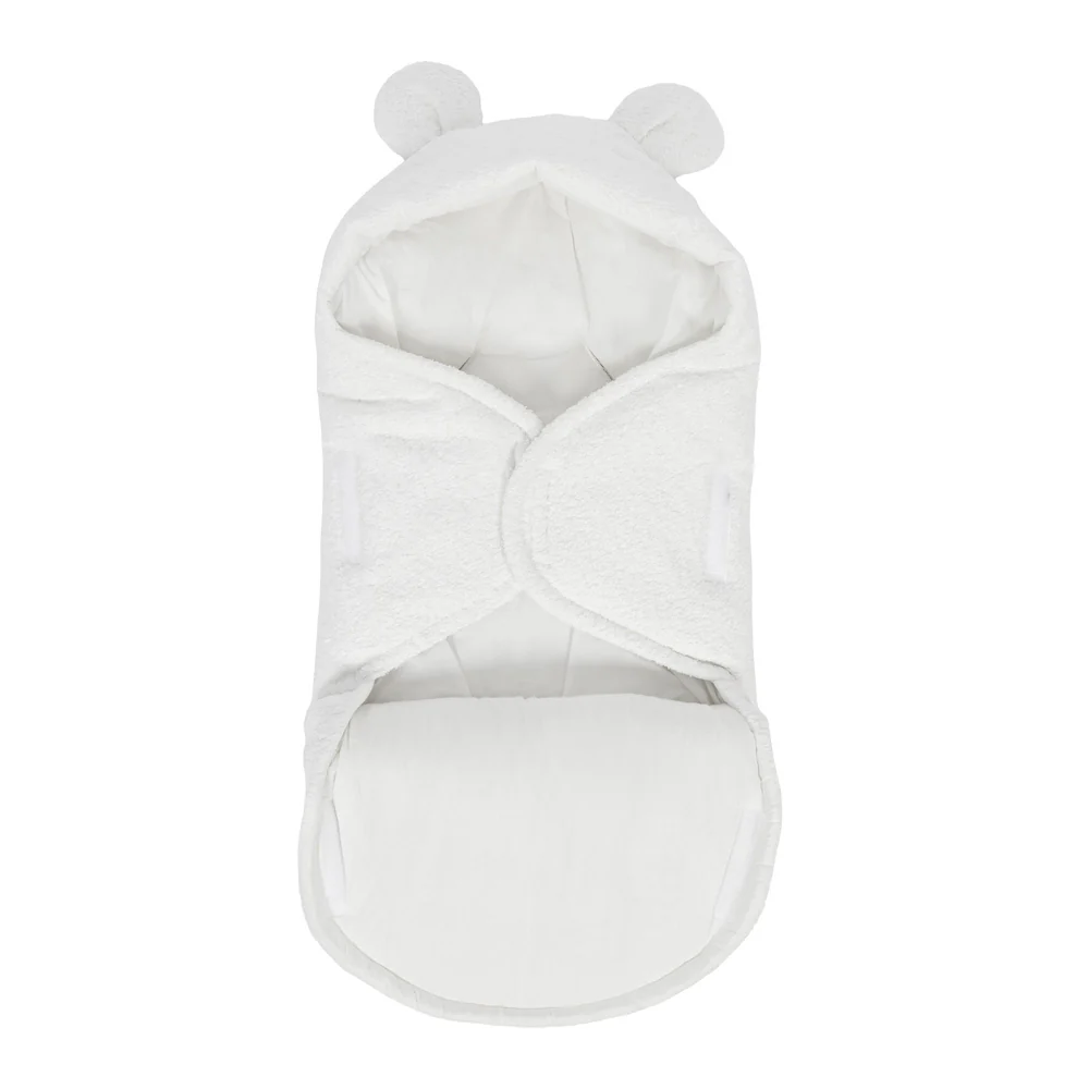 Paturica Meowbaby® Teddy Ears Alb - Bumbac OEKO-TEX - imagine 4