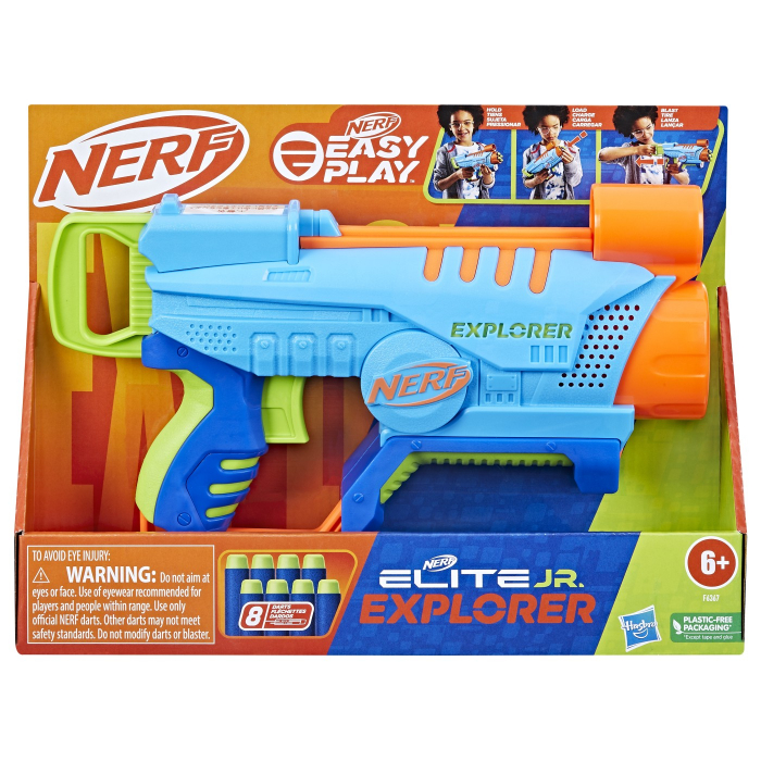 Nerf Elite Jr. Explorer | Blaster Ușor pentru Copii