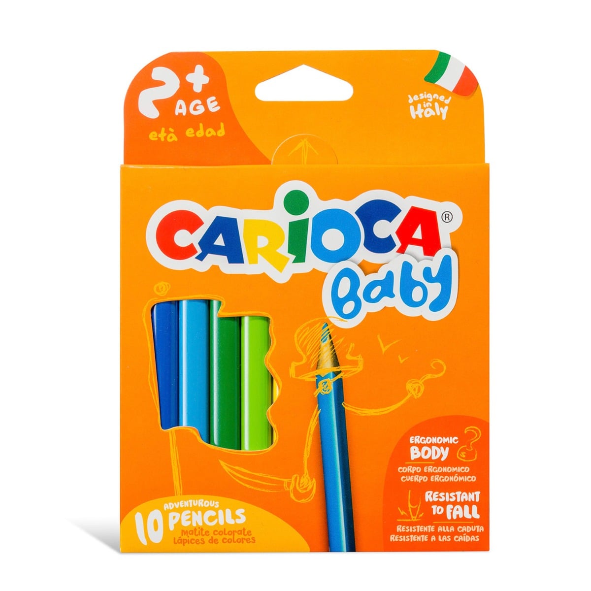 Set 10 Creioane Carioca Baby, Ergonomice
