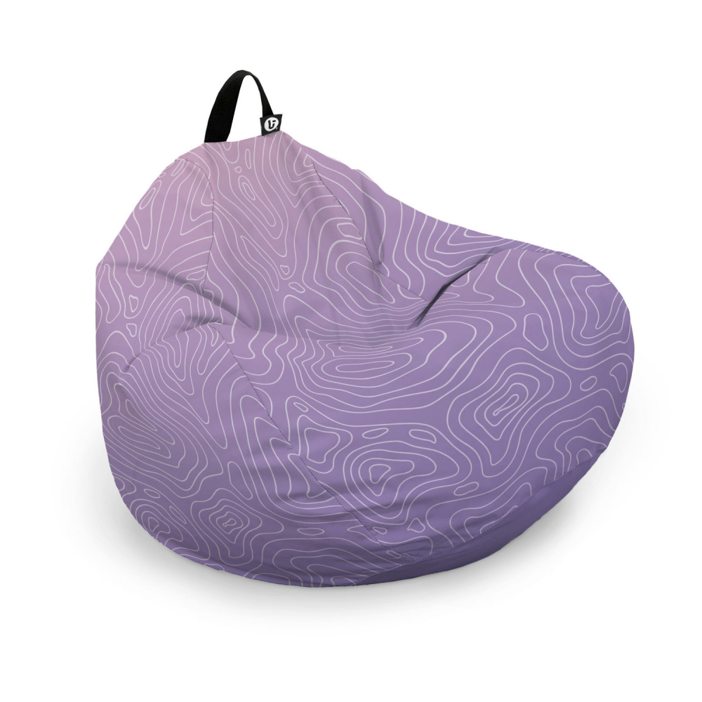 Husă Puf Bean Bag Para XL Mov Topografic | Updeco - imagine 6