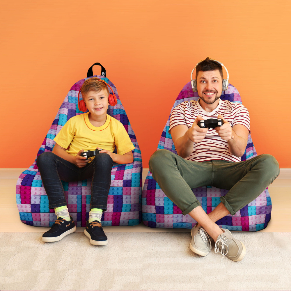Fotoliu Puf Chill XL Mov Updeco - imagine 4