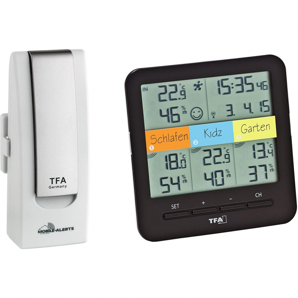 Sistem Meteo SmartHome TFA Weatherhub cu 3 Senzori