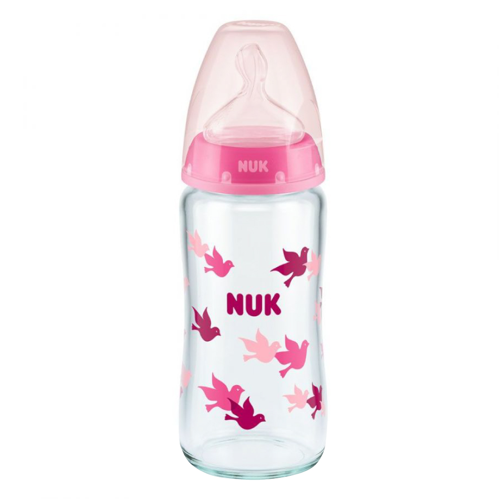 Biberon NUK First Choice 240ml, Roz, 0-6 luni - imagine 2
