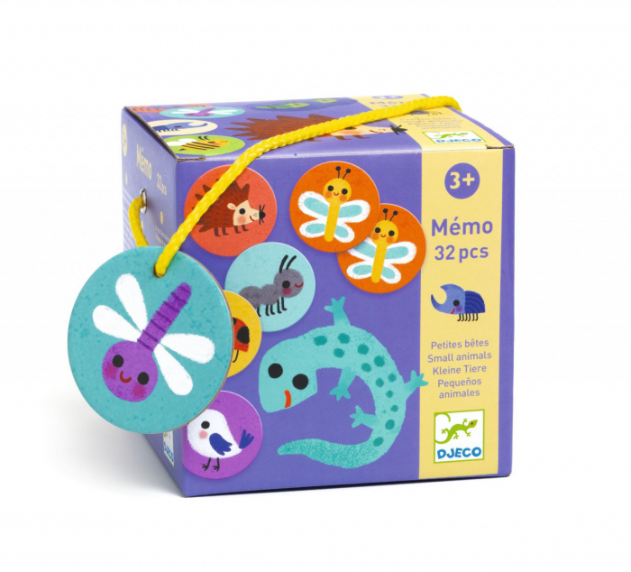 Memo Animale Mici Djeco | Joc Memorie Educativ