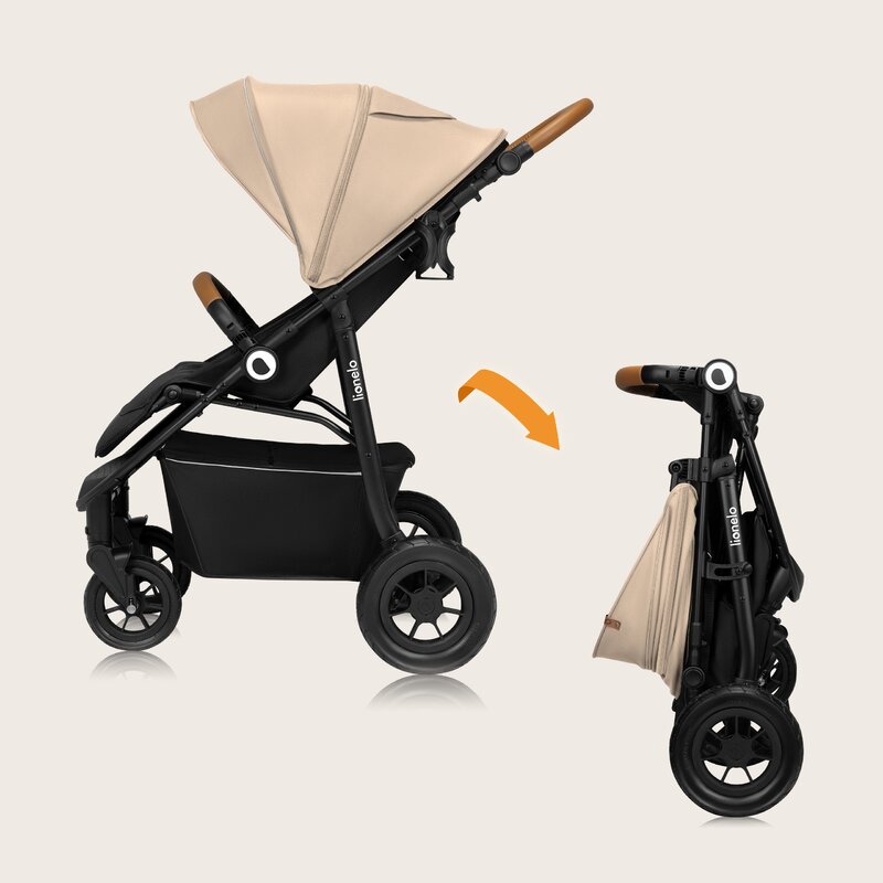 Carucior Lionelo Natt 0-22kg, Accesorii, Bej - imagine 2