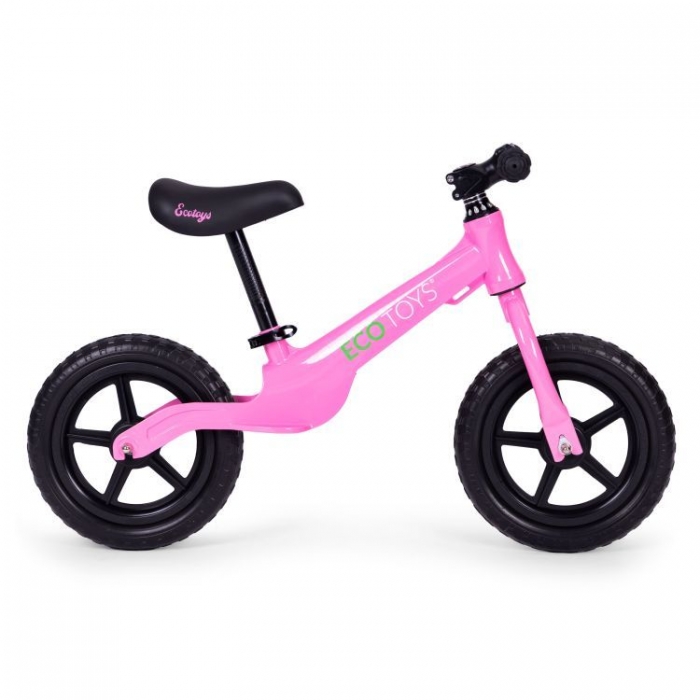Bicicleta Ecotoys Roz Fără Pedale | Echilibru și Fun
