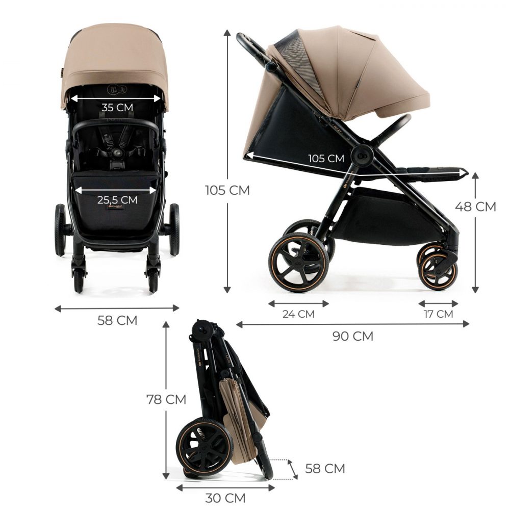 Kinderkraft Mitzy Carucior Sport Ultra Compact - imagine 5