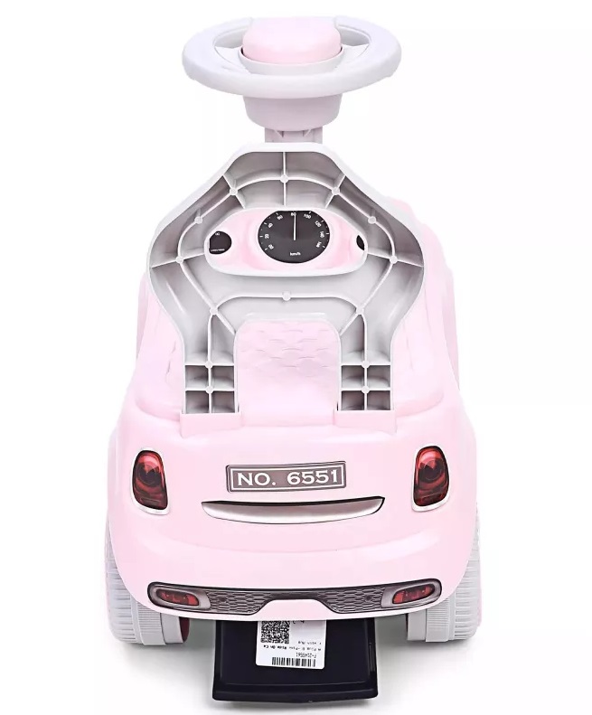 Masinuta Nicekids Mini Cooper Pink, fara pedale - imagine 8