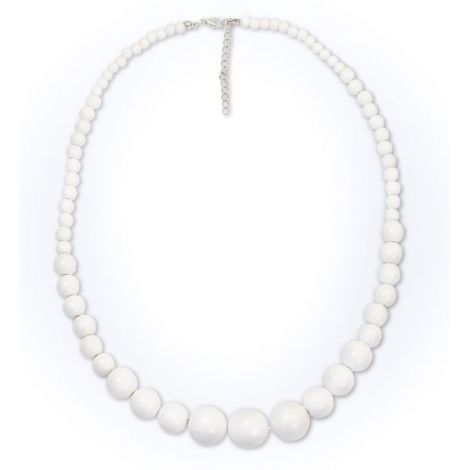 Colier Anii 70 Alb Widmann - Accesoriu Carnaval