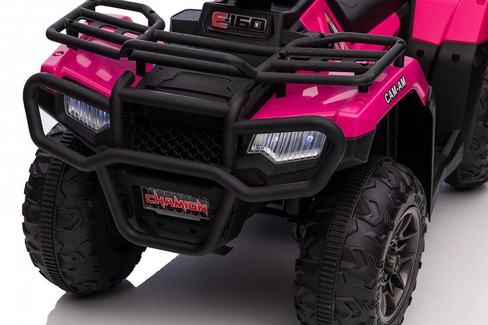 ATV Electric Nichiduta Pink 12V, Scaun Piele - imagine 4