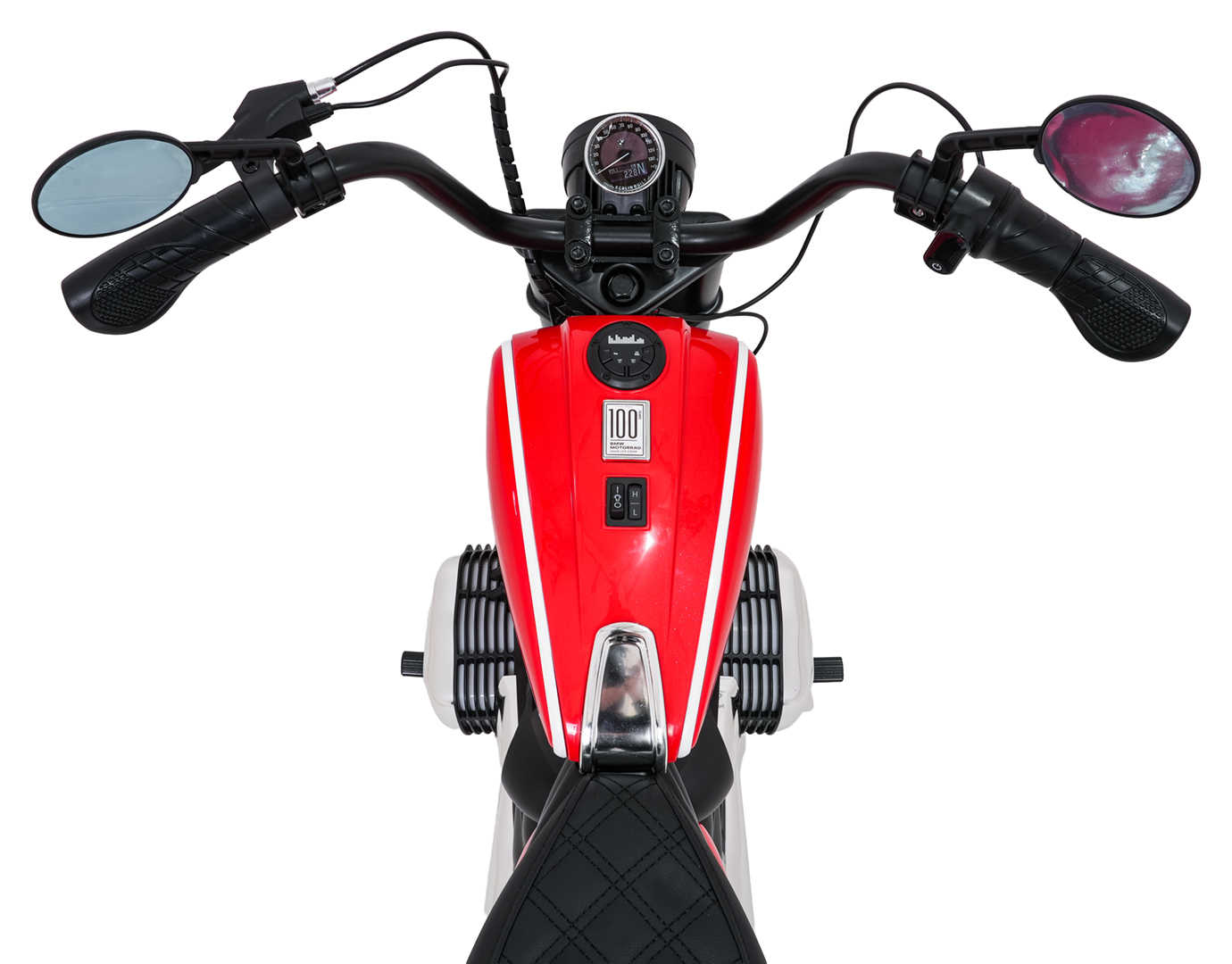 Motocicleta electrica pentru copii BMW R18 24 Volti 200W, viteza 4-16 km/h (sx8628) Rosu - Autokids.ro - imagine 9