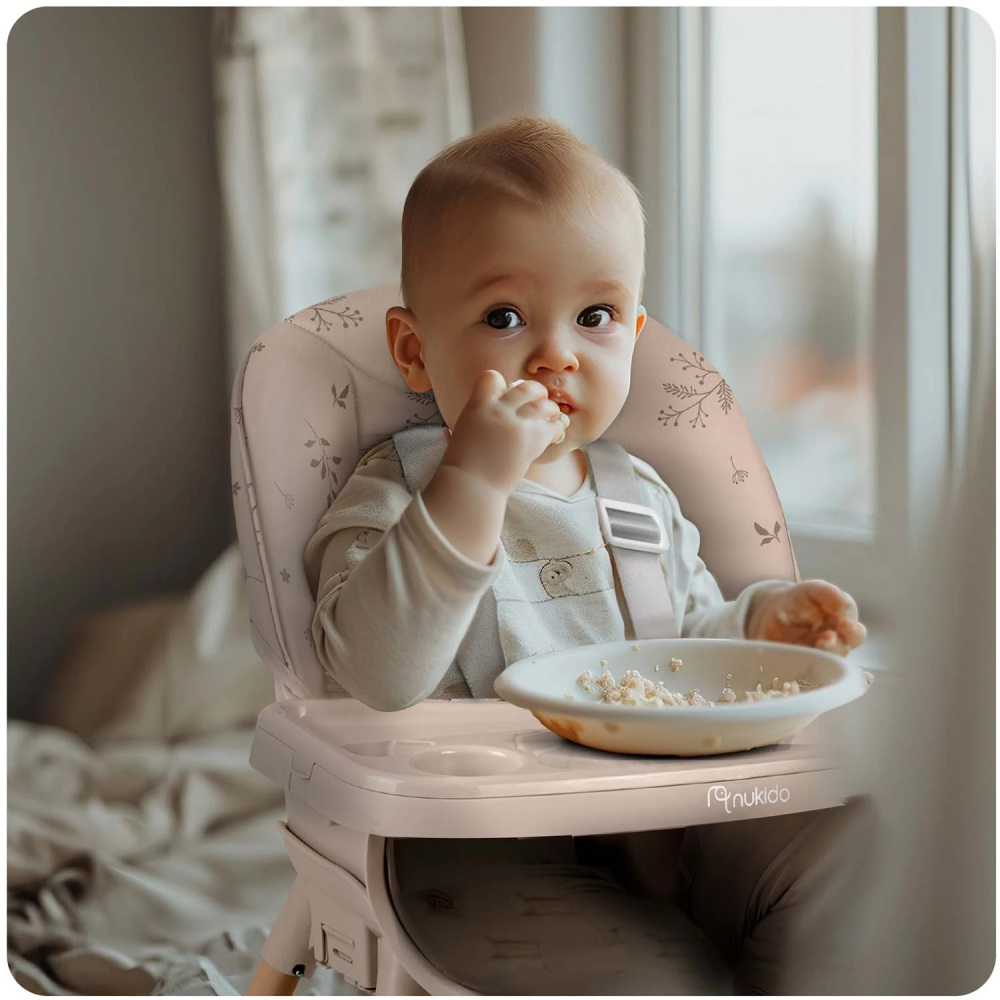 Scaun masa Nukido 3in1 multifuncțional Bej - imagine 2