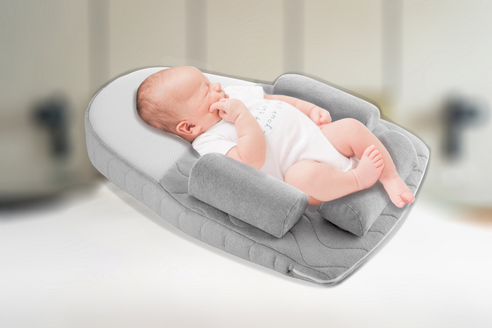 Salteluta Plan Inclinat BabyJem Velvet Grey - imagine 2