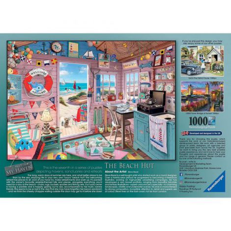 Puzzle Coliba la Plaja, 1000 Piese, Ravensburger - imagine 2