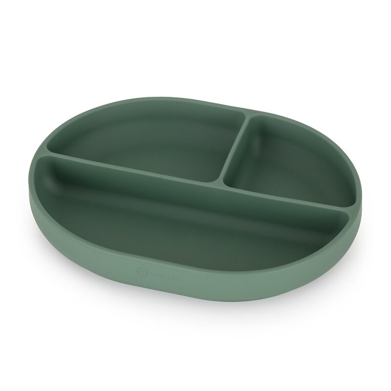 Farfurie Compartimentată TakeMatch Verde cu Ventuză - imagine 5