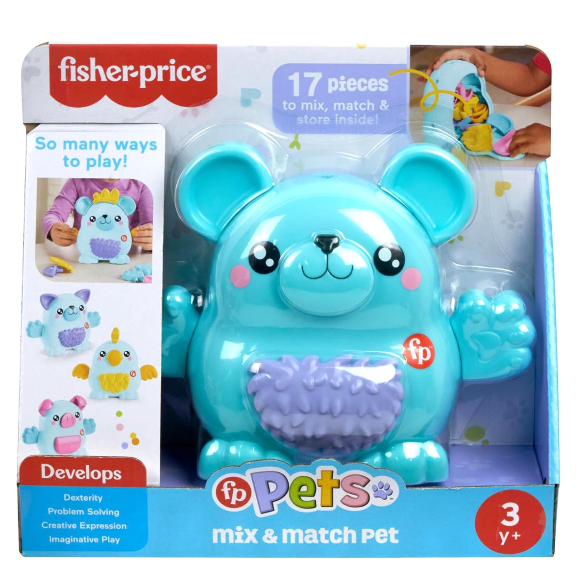 Ursulet Mix & Match, Fisher-Price, 17 Accesorii