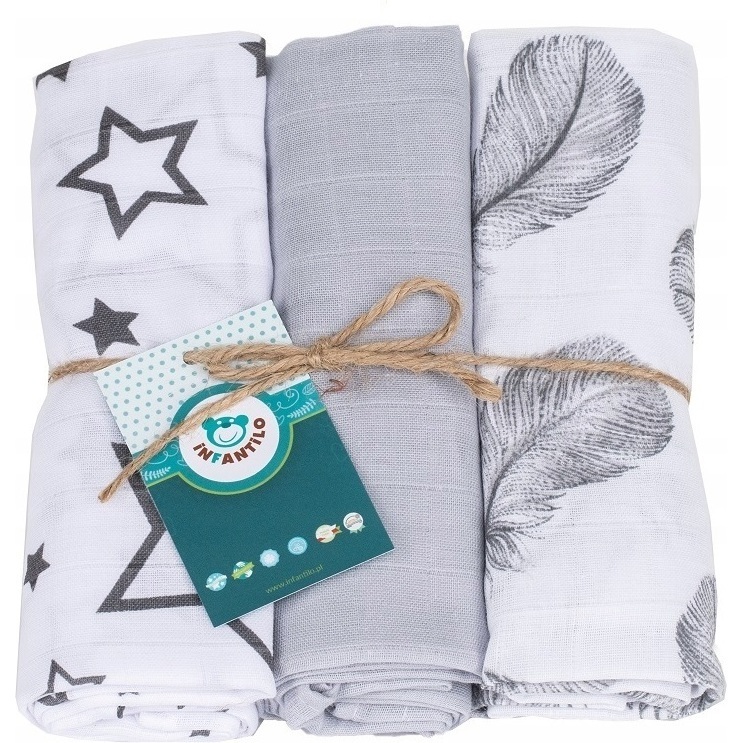 Set 3 Scutece Muselina Infantilo