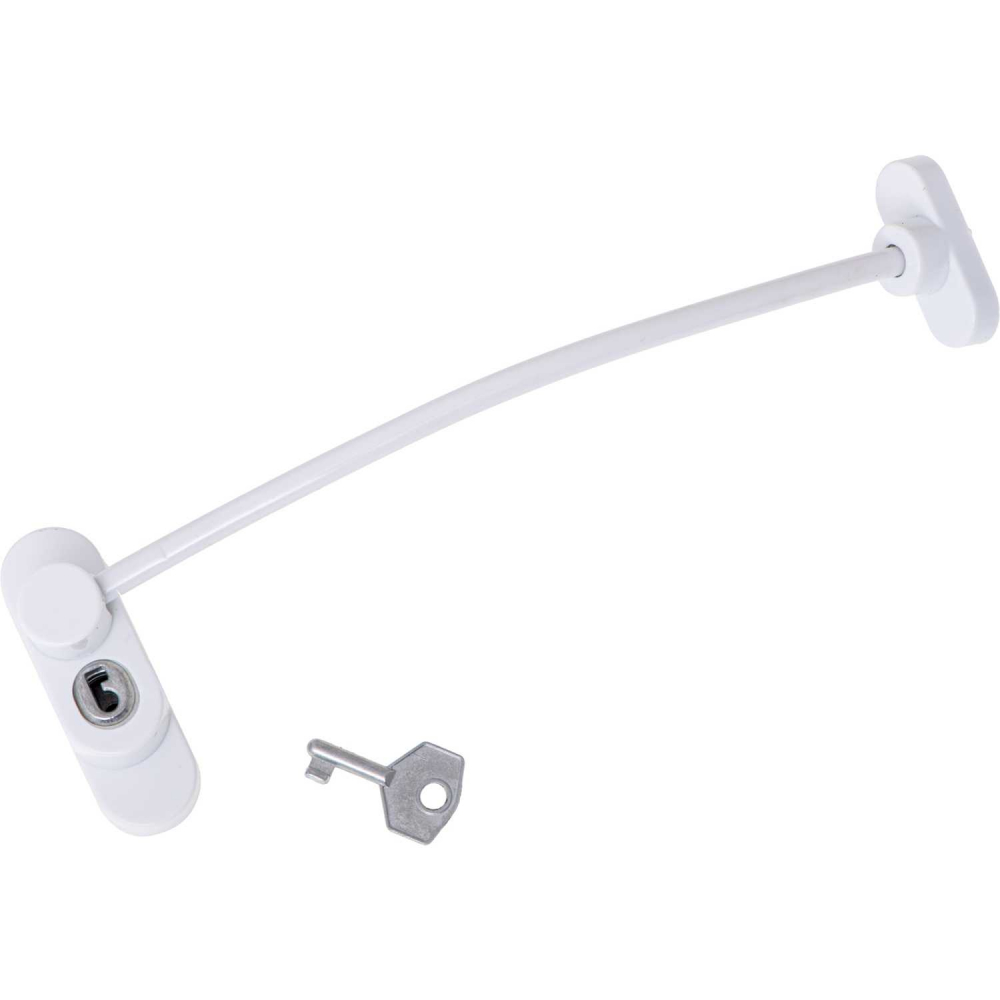 Ikonka Sistem Siguranță Geam cu Cheie, Alb, 21 cm - imagine 3
