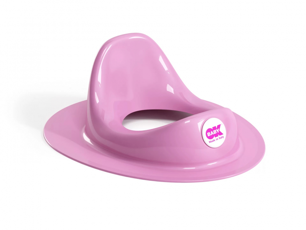 Reductor toaleta Ergo OKBaby roz, confortabil - imagine 4