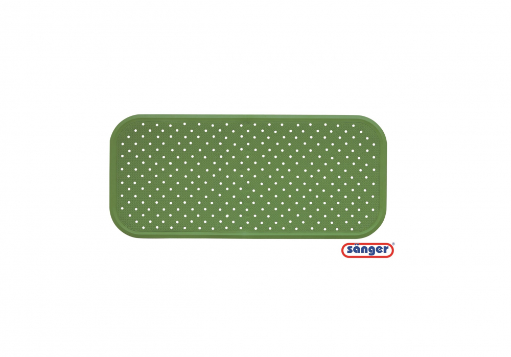 Covor Cada Antiderapant Sanger Verde, 76x34 cm