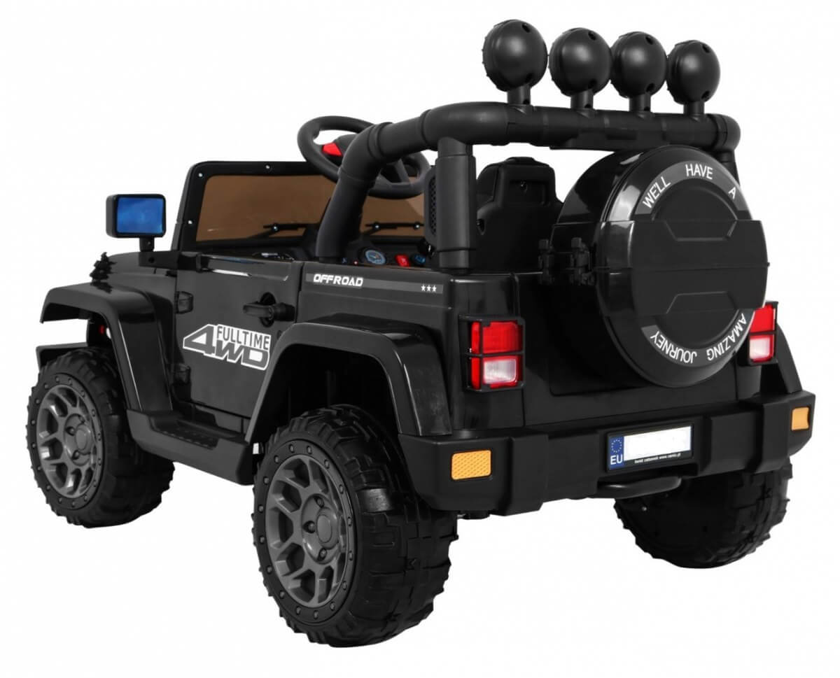 Mașinuță Electrică 4x4 Full Time Negru | Autokids - imagine 10