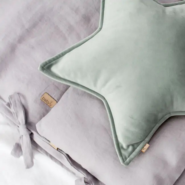 Perna Stea Velvet Menta Babyly S 39cm