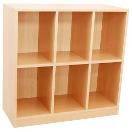 Bibliotecă joasă Moje Bambino, 6 rafturi, extensibilă