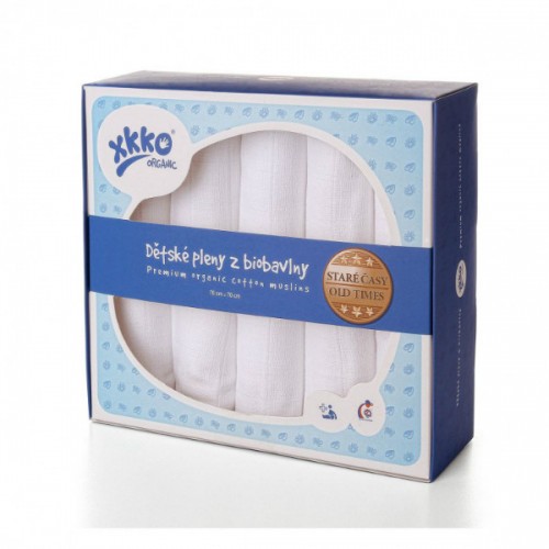 Set 5 Museline XKKO Bumbac Organic 70x70cm
