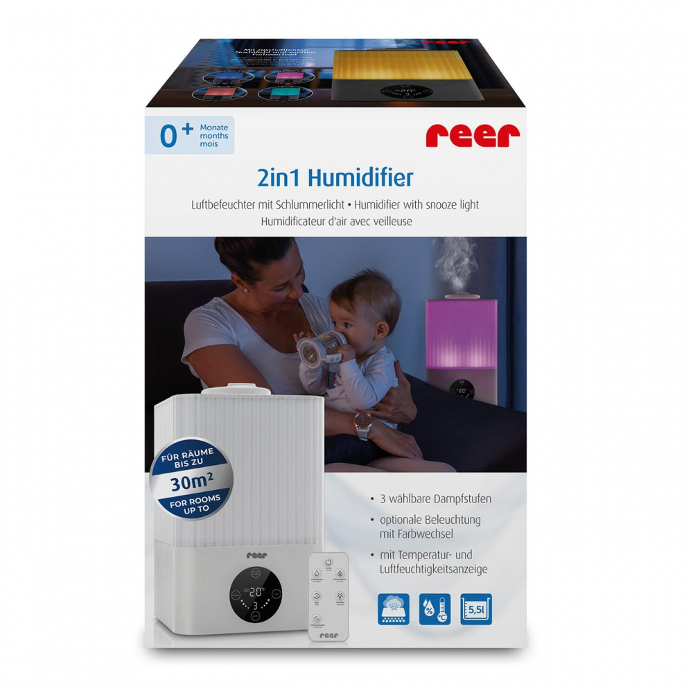 Umidificator Reer Ultrasunete cu Lumină de Veghe - imagine 4