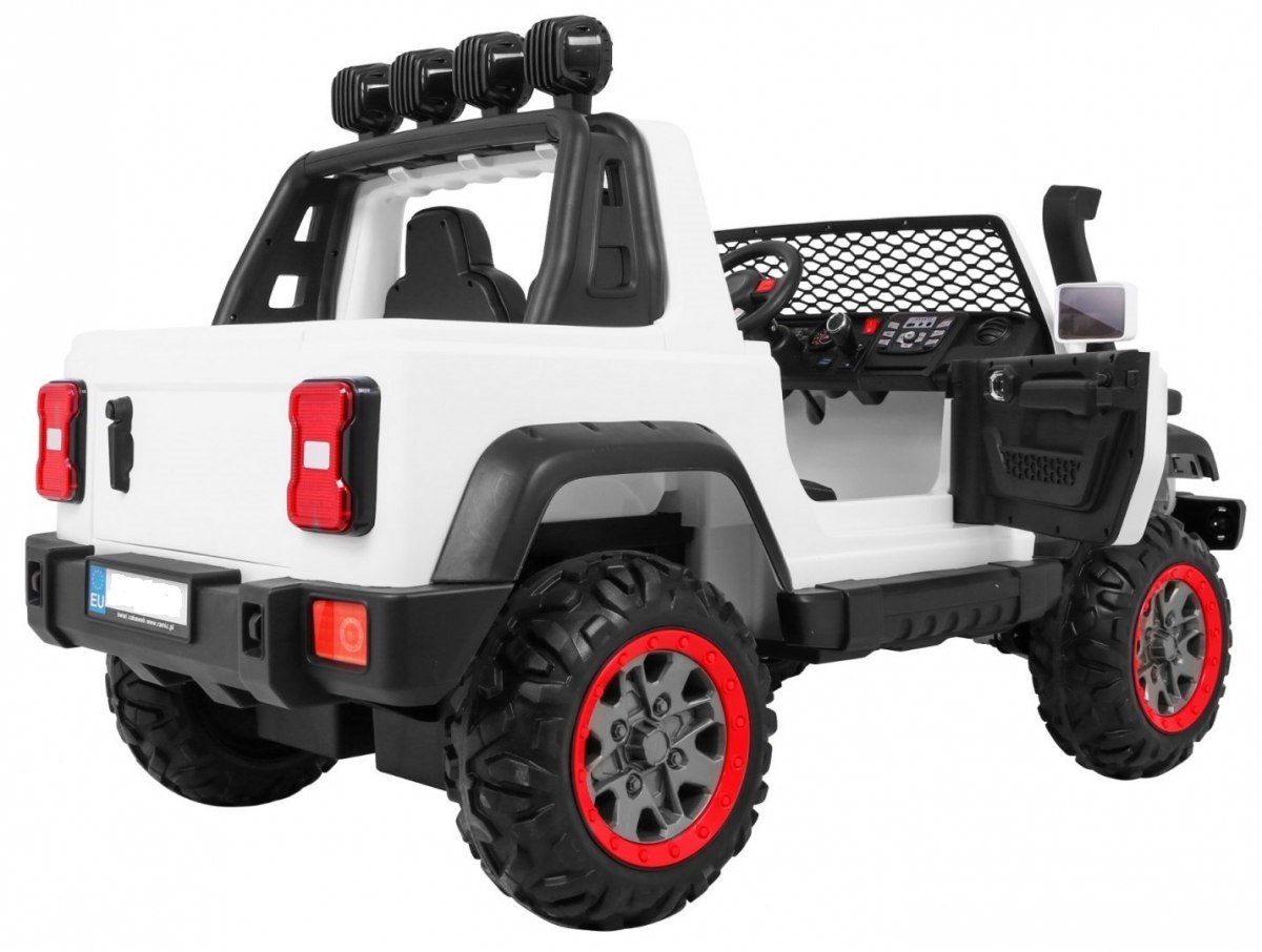 Masinuta Electrica 4x4 2 Locuri Alb | Autokids.ro - imagine 8