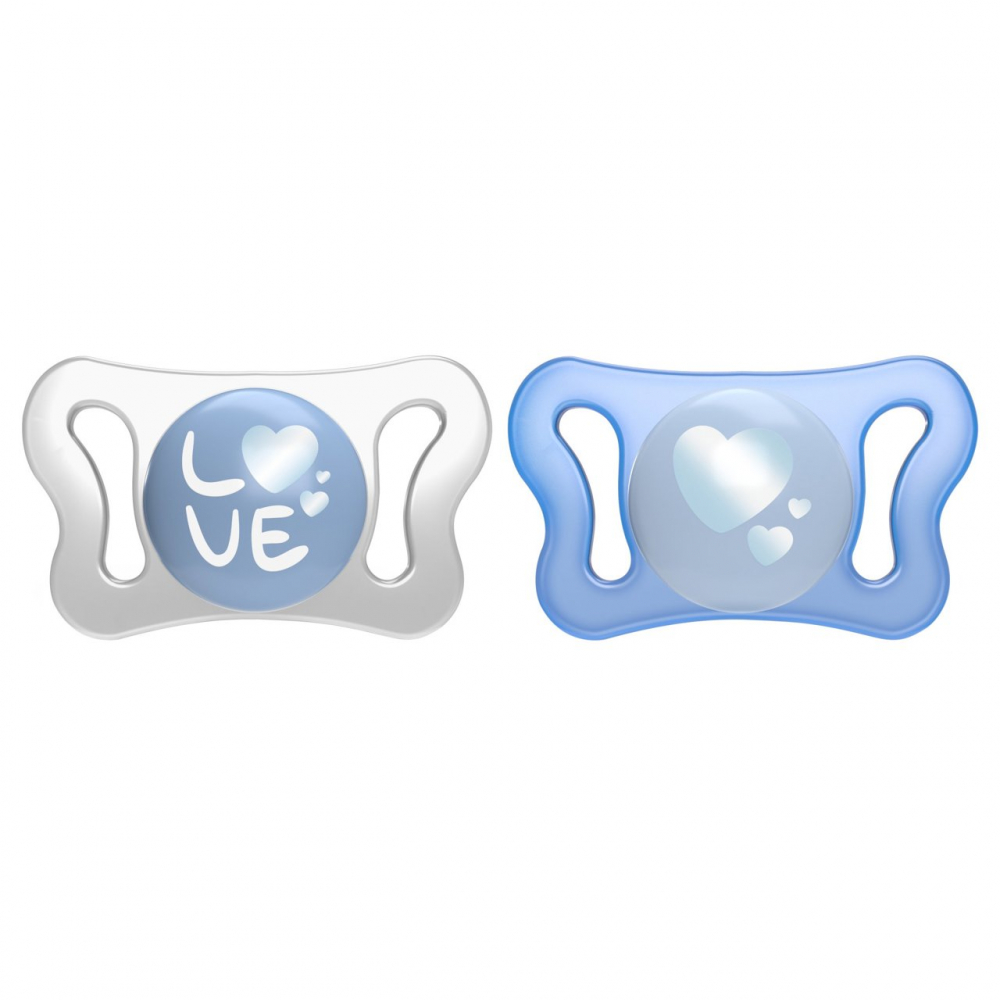 Suzeta Chicco PhysioForma Micro Blue, 0-2 luni - imagine 2
