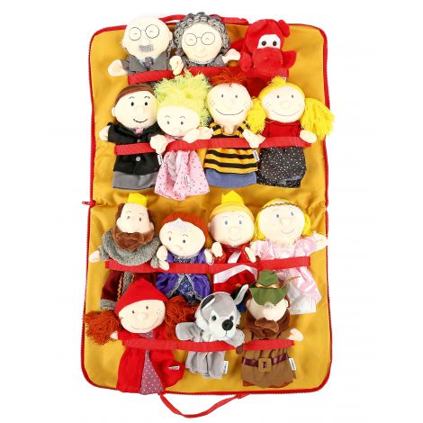 Set 14 Păpuși de Mână Moje Bambino cu Husă