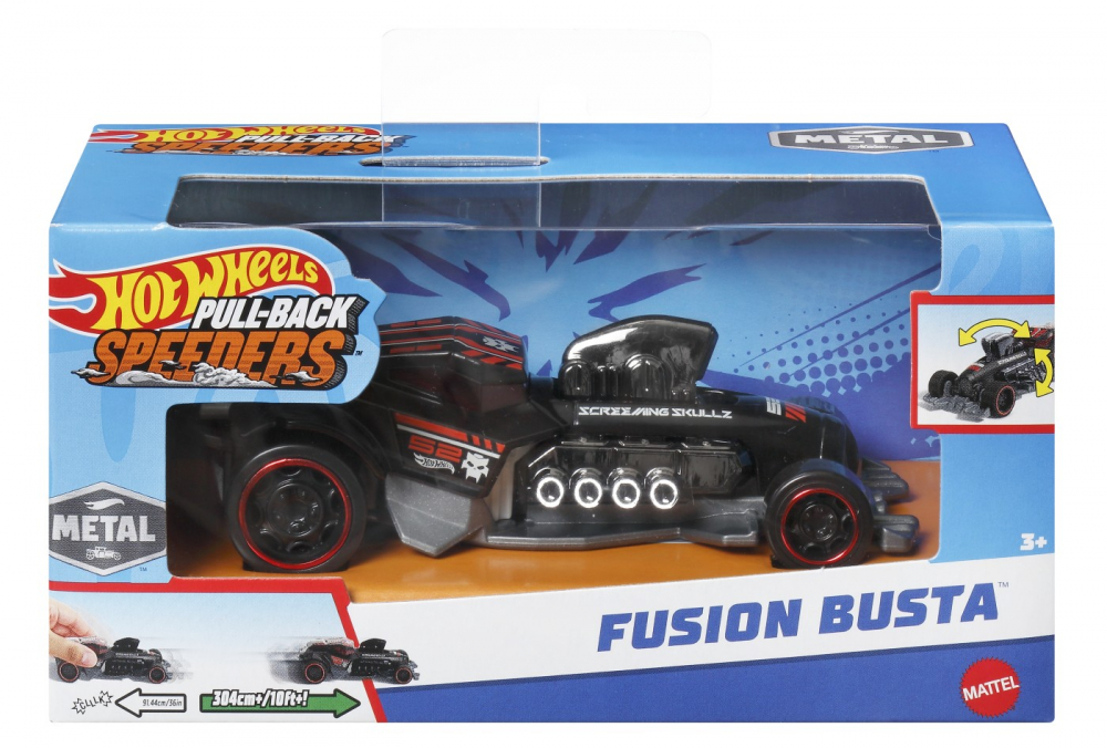 Hot Wheels Metalic 1:43 Pull Fusion